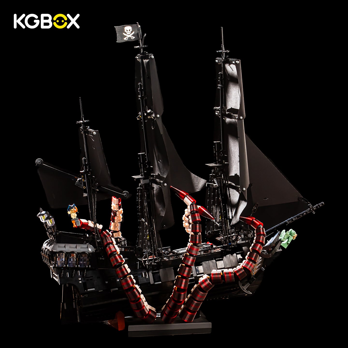 KGBOX Display Base for LEGO Jack Sparrow's Pirate Ship 10365 Icons