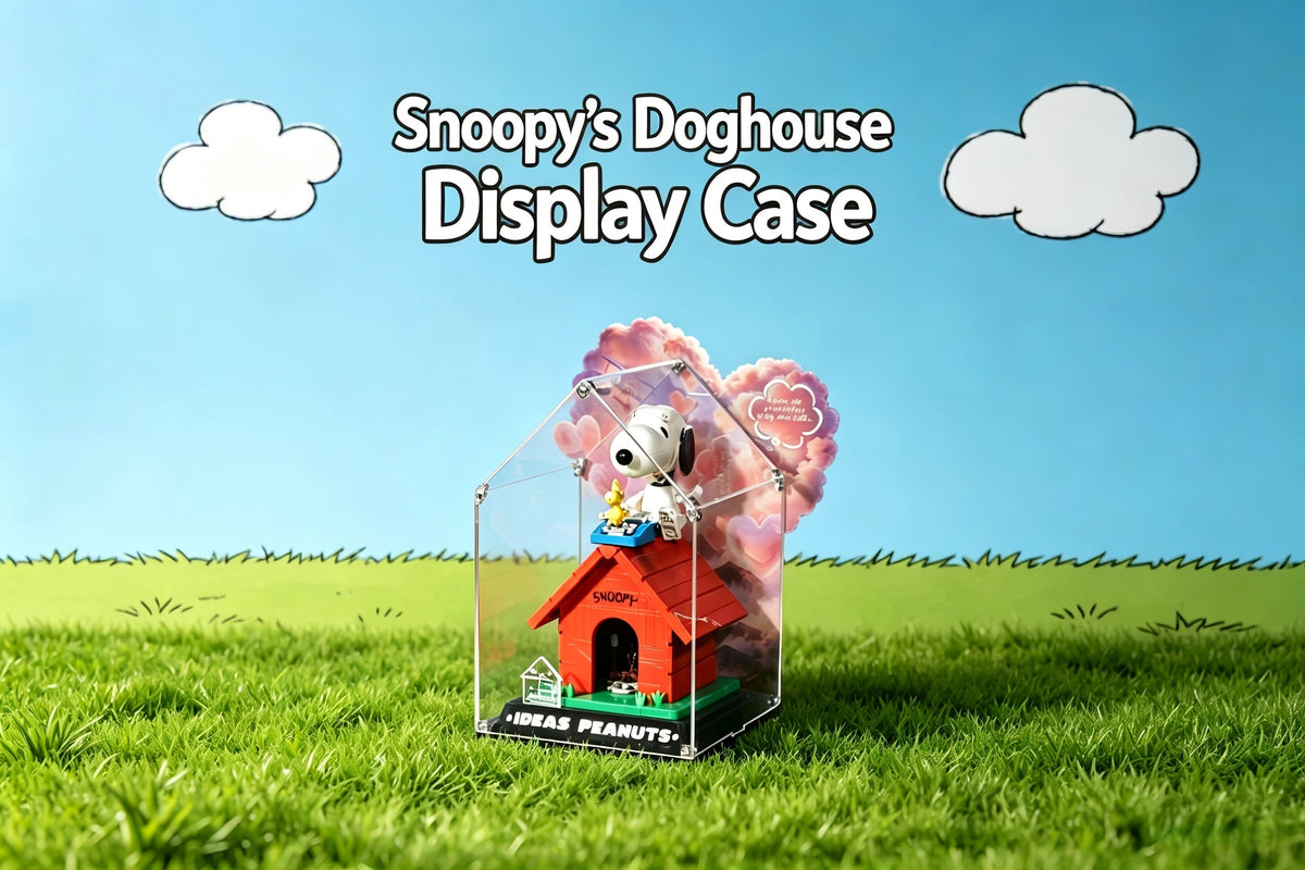 Display Case For LEGO 21368 Peanuts: Snoopy's Doghouse