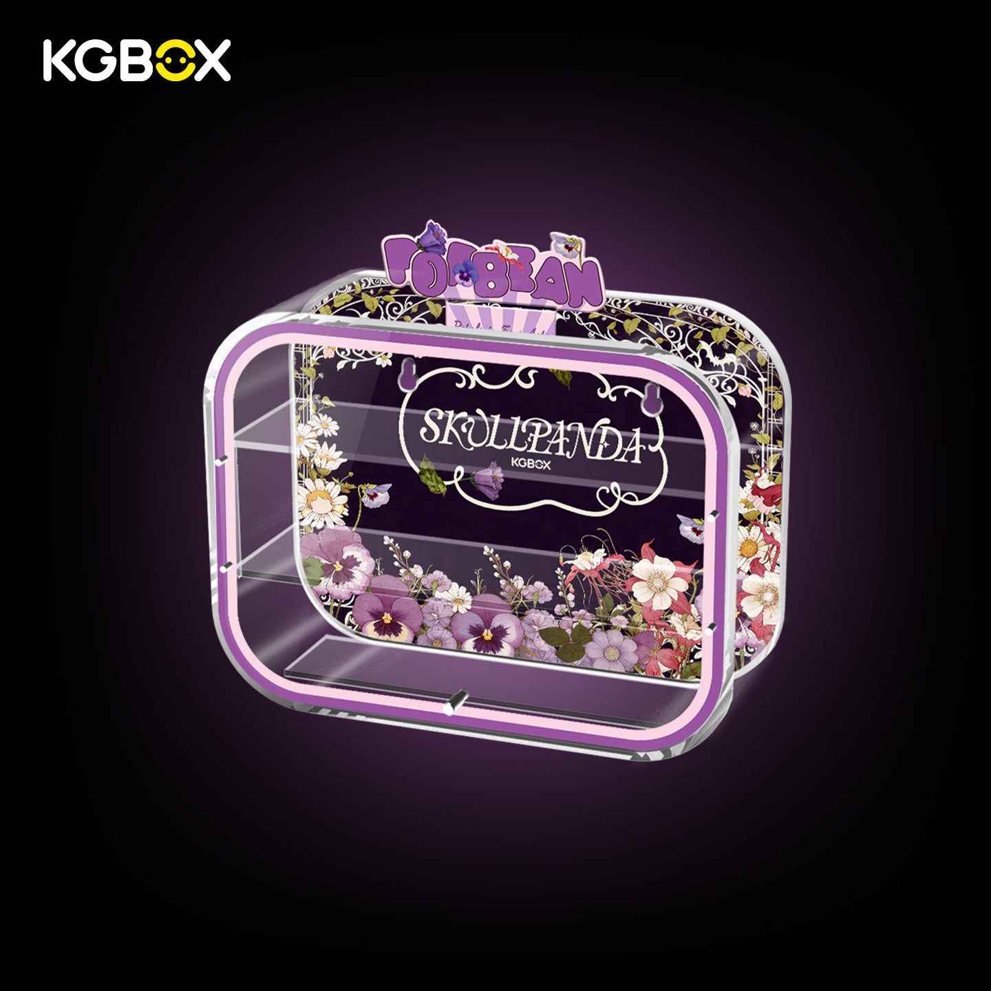 Pop Mart Skullpanda Petals in Four Acts POP BEAN Wall & Tabletop Acrylic Display Case | KGBOX Case