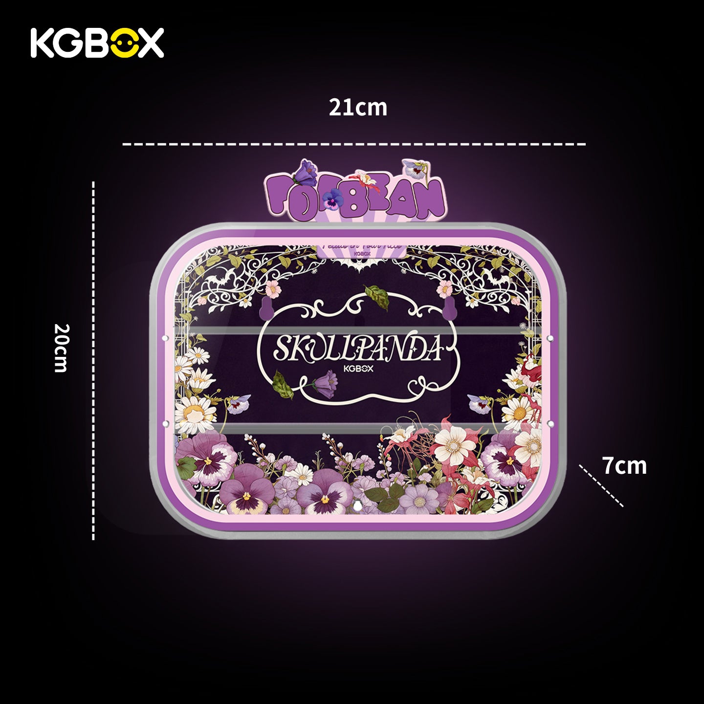Pop Mart Skullpanda Petals in Four Acts POP BEAN Wall & Tabletop Acrylic Display Case | KGBOX Case