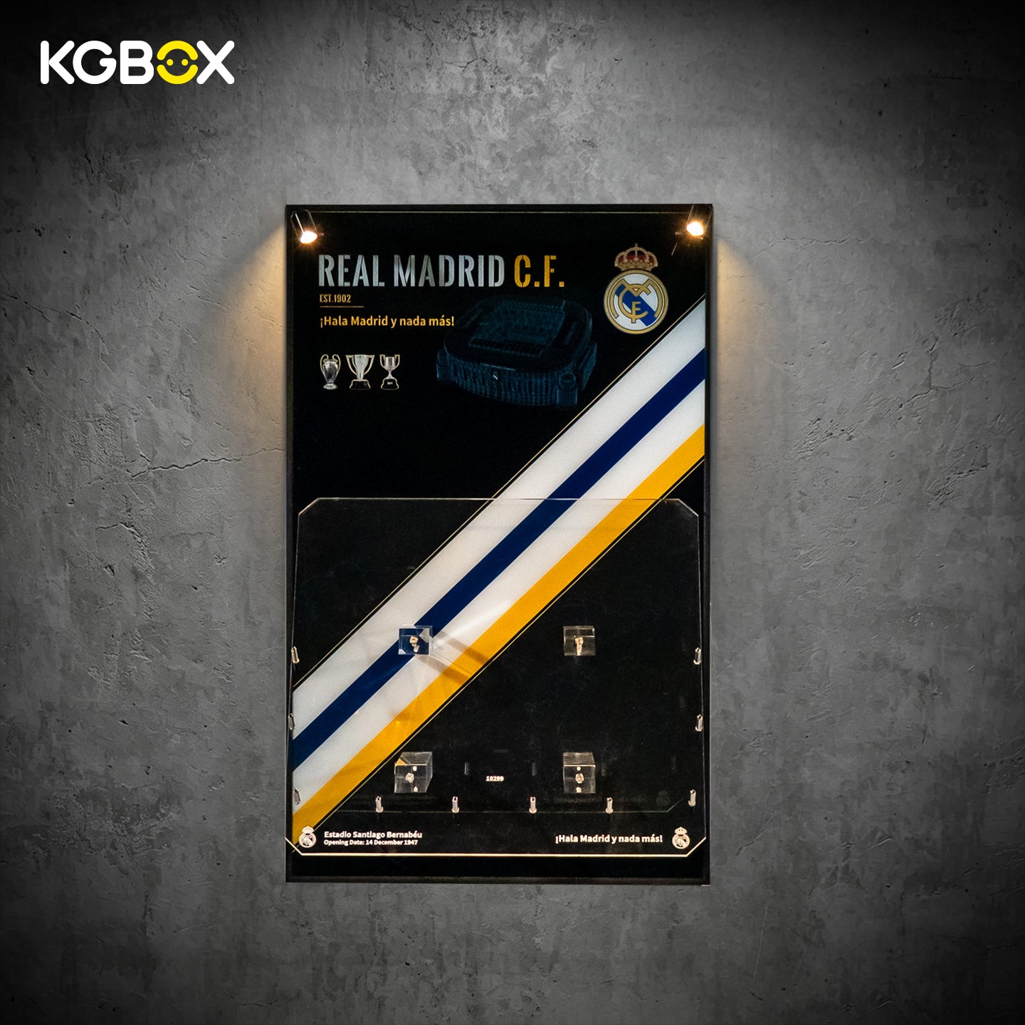 KGBOX Frame for LEGO 10299 Real Madrid Santiago Bernabéu Stadium - LED & UV Print