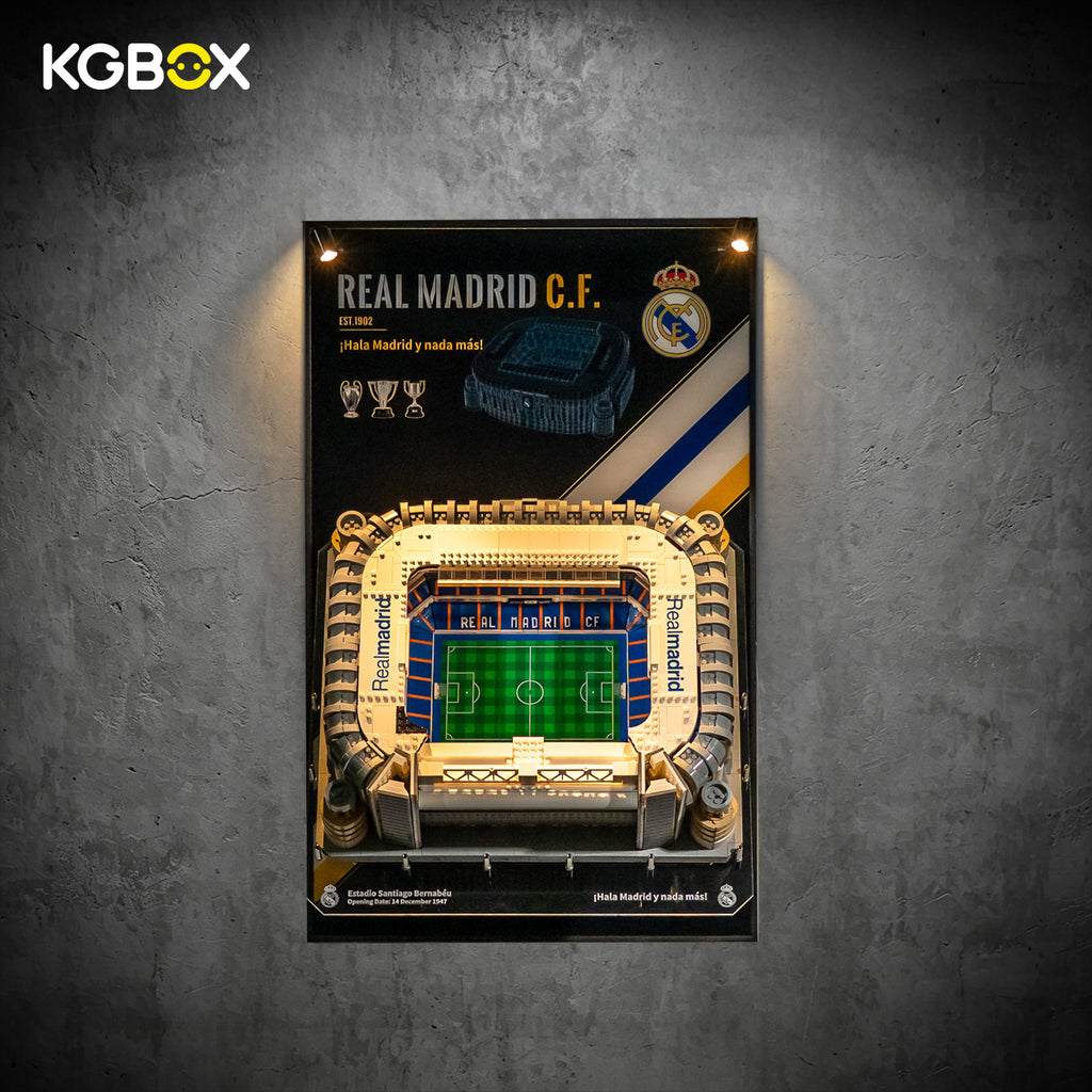 KGBOX Frame for LEGO 10299 Real Madrid Santiago Bernabéu Stadium - LED & UV Print