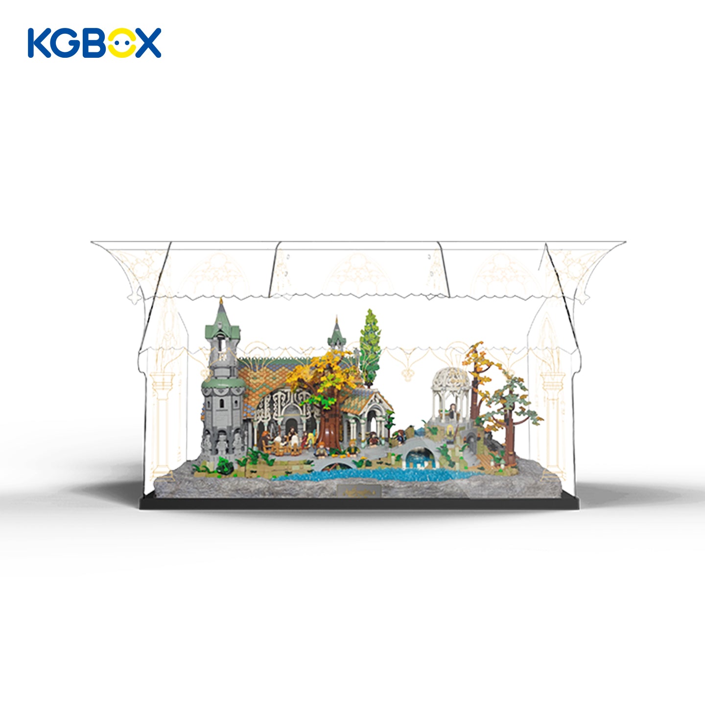 Display Case For LEGO 10316 THE LORD OF THE RINGS RIVENDELL