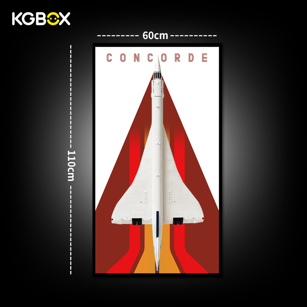 Frame for LEGO Concorde (10318) Icons Series