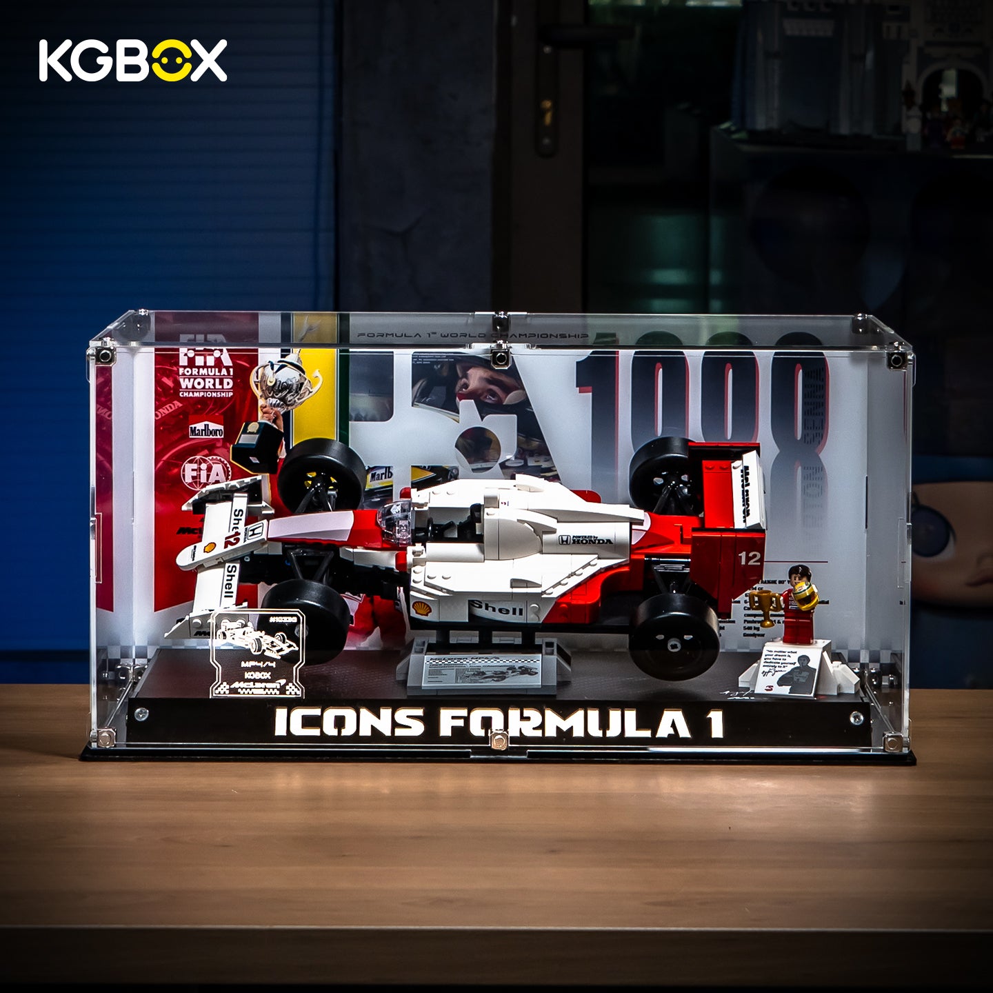LED Light Display Case For LEGO 11375 Ferrari F2004 & 10353 Williams Racing & 10330 McLaren