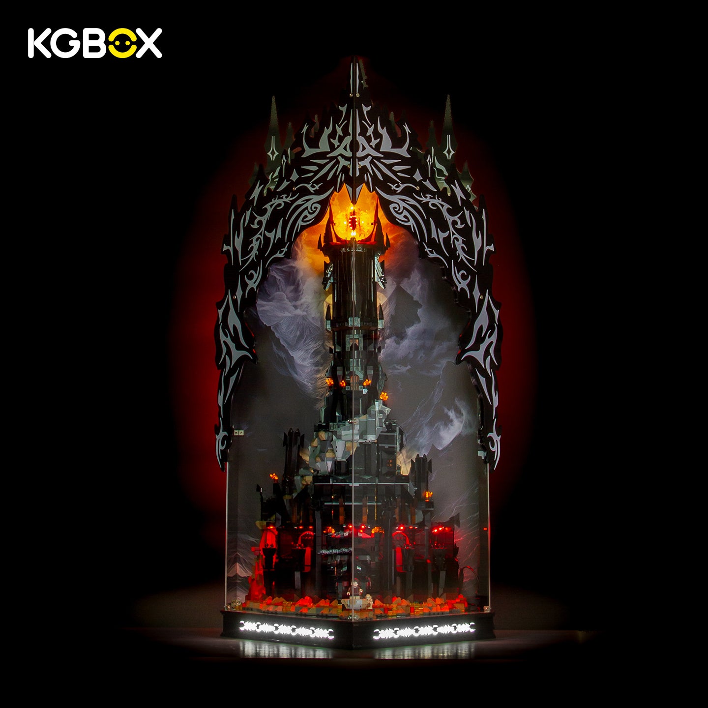LED Display Case For LEGO 10333 The Lord of the Rings Barad-dur