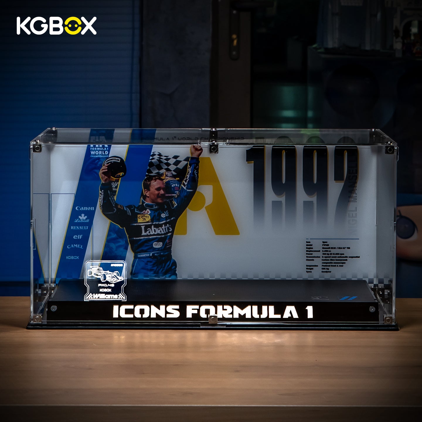 LED Light Display Case For LEGO 11375 Ferrari F2004 & 10353 Williams Racing & 10330 McLaren