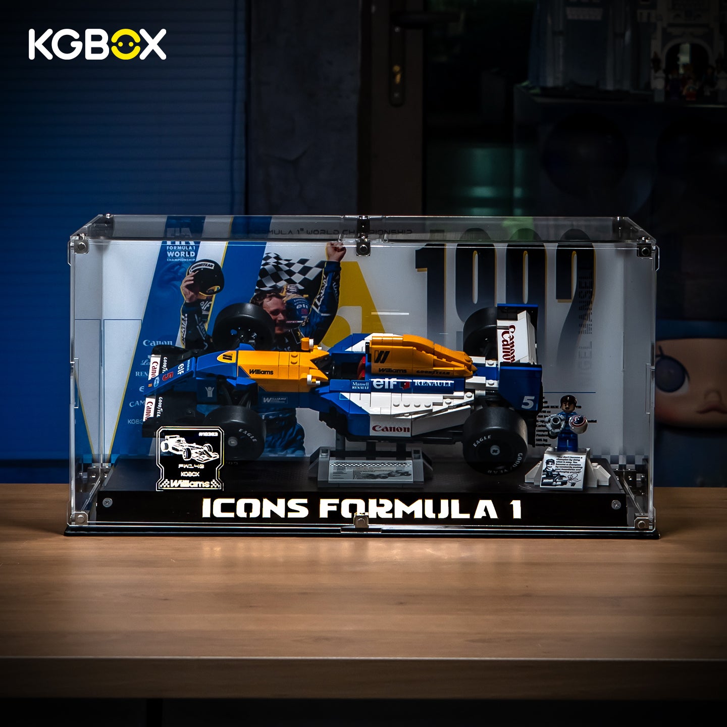 LED Light Display Case For LEGO 11375 Ferrari F2004 & 10353 Williams Racing & 10330 McLaren