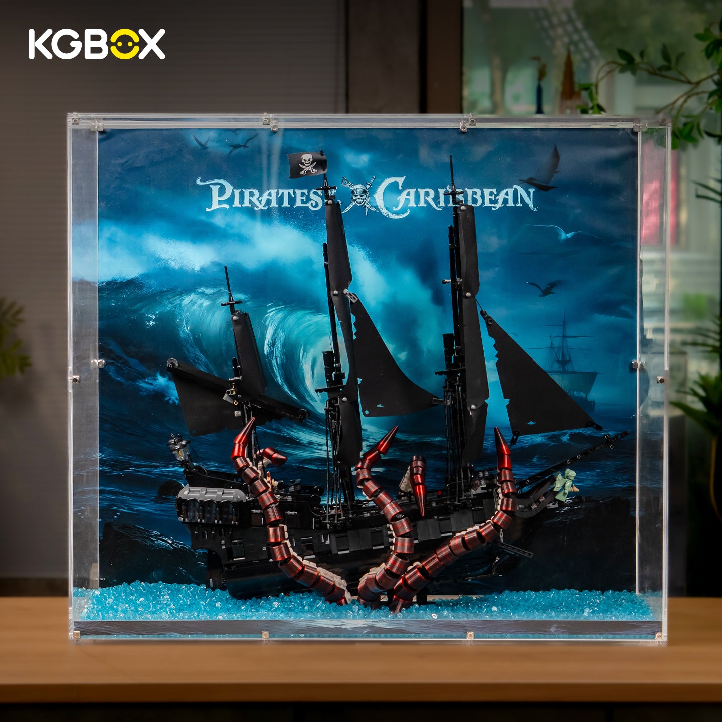 Display Case for LEGO 10365 Captain Jack Sparrow Pirates of the Caribbean Sea Monster Ship