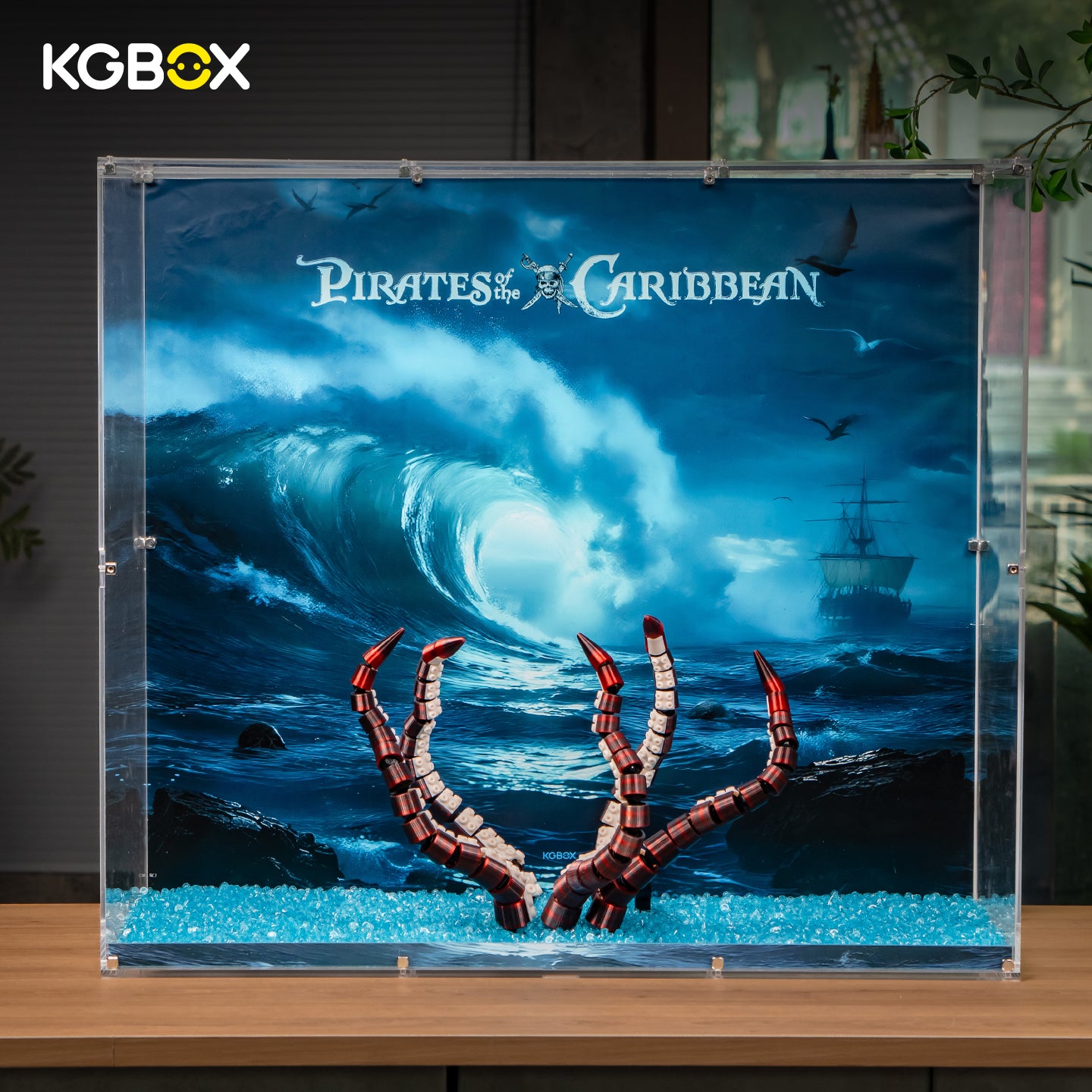 Display Case for LEGO 10365 Captain Jack Sparrow Pirates of the Caribbean Sea Monster Ship