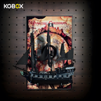 10365 LEGO Captain Jack Sparrow's Pirate Ship Black Pearl Icons Display Frame with Printed Background 2