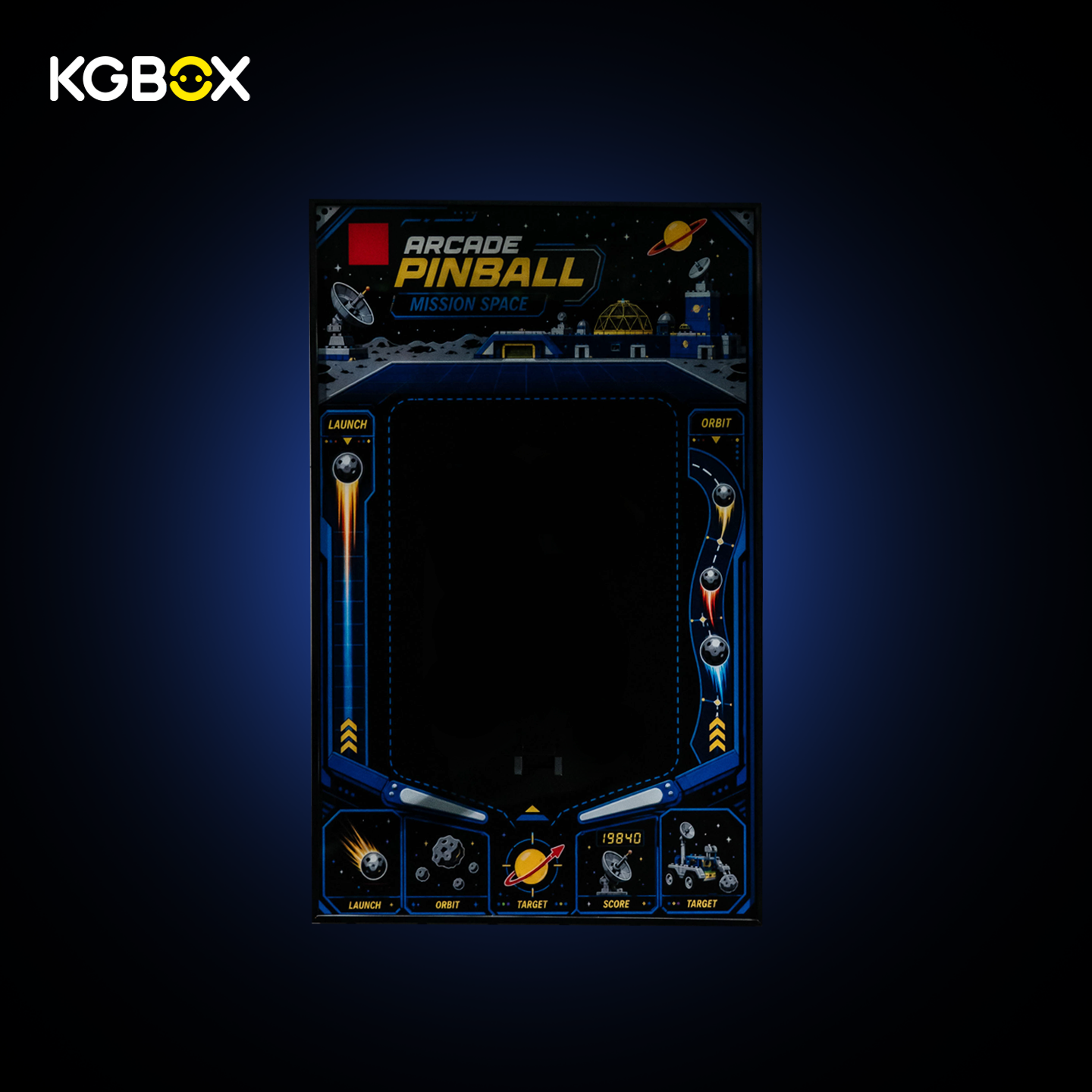 KGBOX Frame for LEGO 11374 Arcade Pinball Machine - LED & UV Print