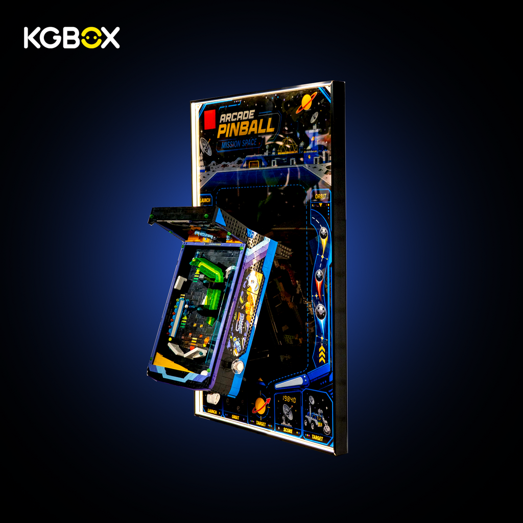KGBOX Frame for LEGO 11374 Arcade Pinball Machine - LED & UV Print
