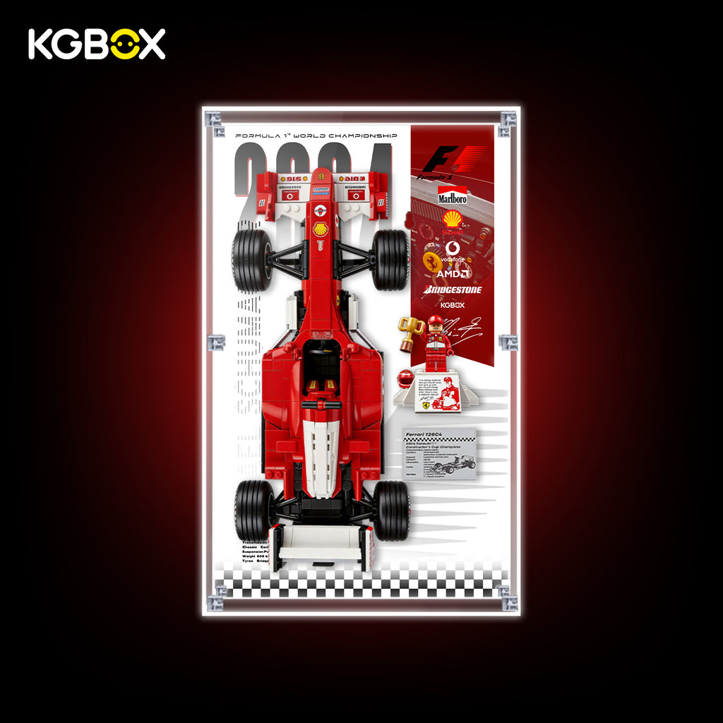 Display Case for LEGO Ferrari F2004 & Michael Schumacher (11375) Icons Series