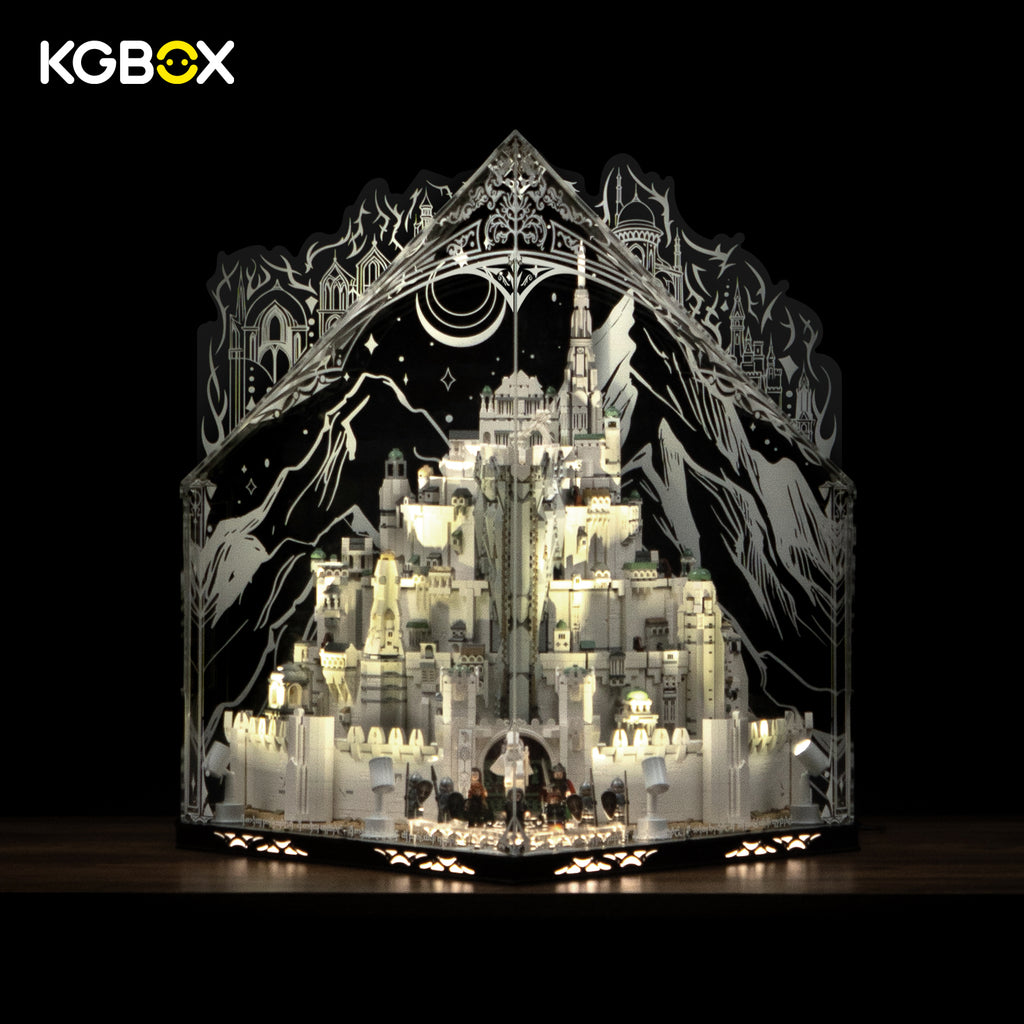 KGBOX Premium Display Case For LEGO 11377 The Lord of the Rings Minas Tirith