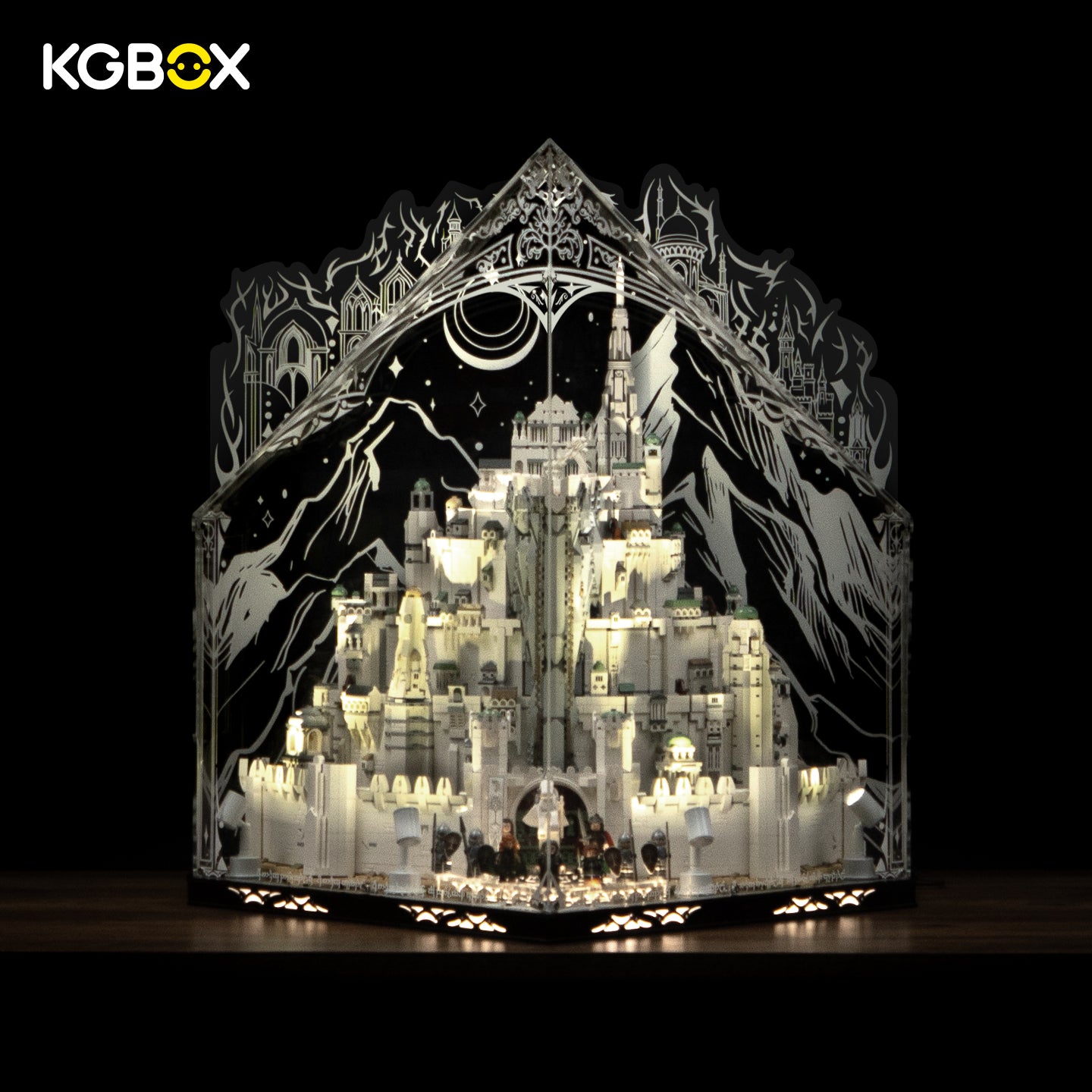 Display Case For LEGO 11377 The Lord of the Rings Minas Tirith