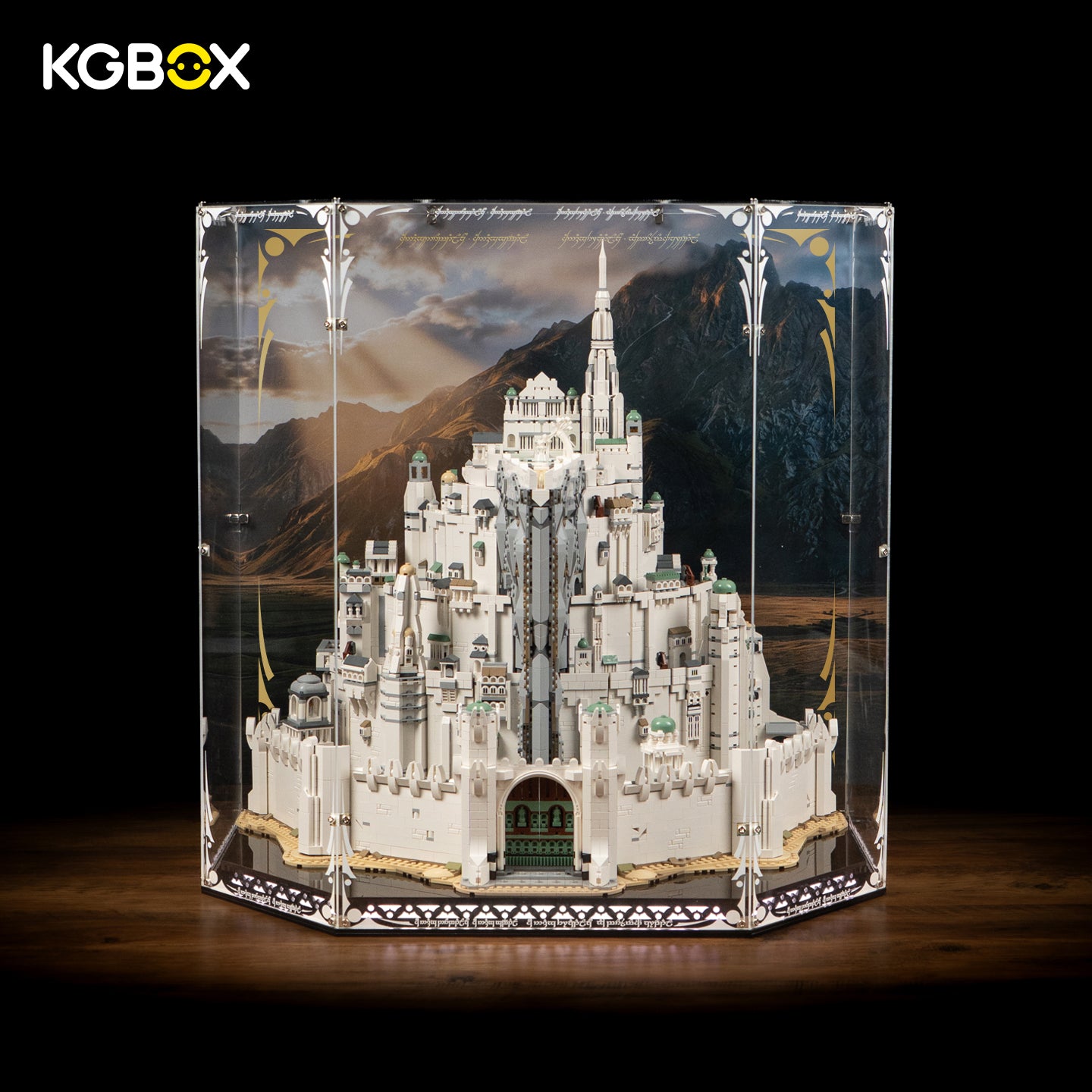 KGBOX Premium Display Case For LEGO 11377 The Lord of the Rings Minas Tirith