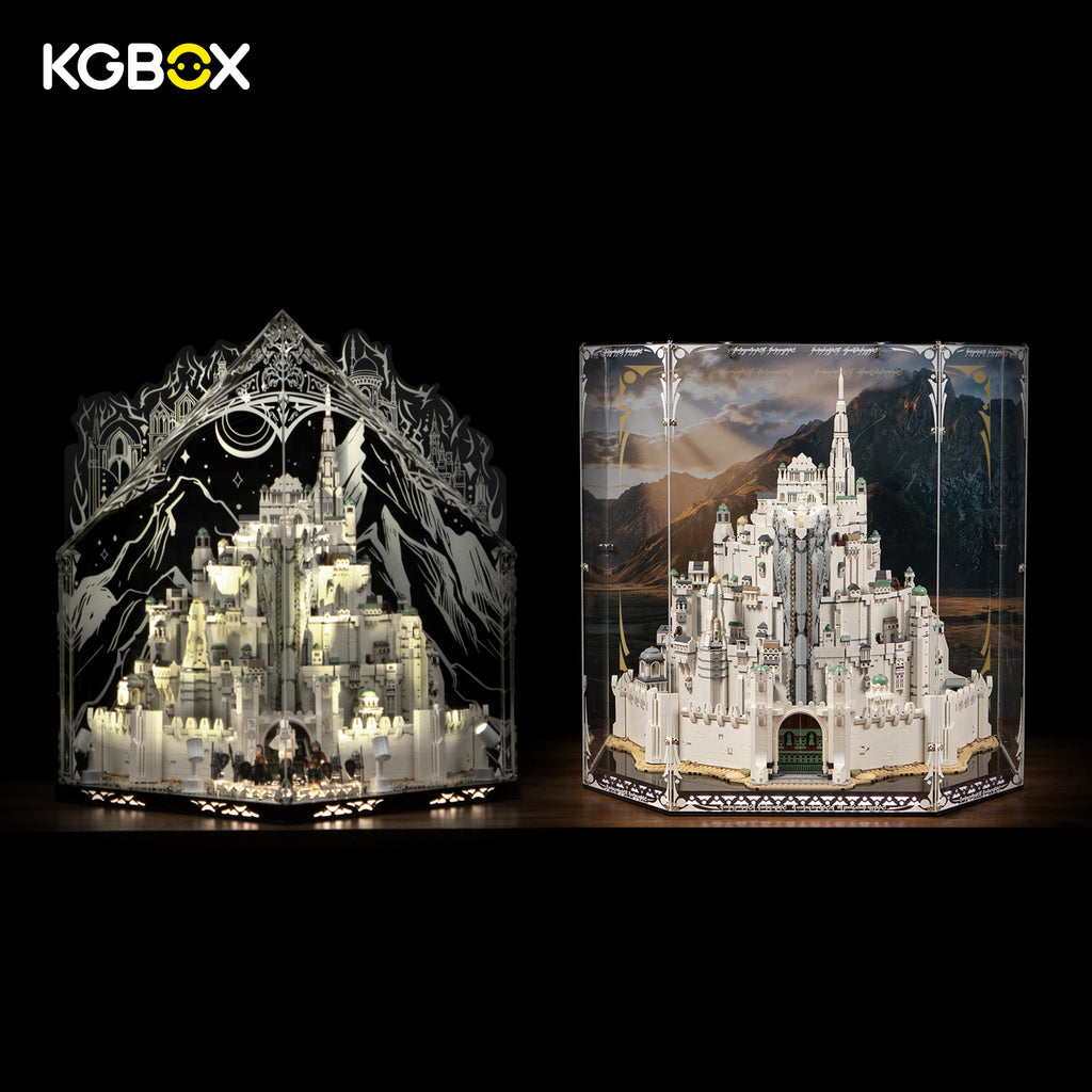 KGBOX Premium Display Case For LEGO 11377 The Lord of the Rings Minas Tirith
