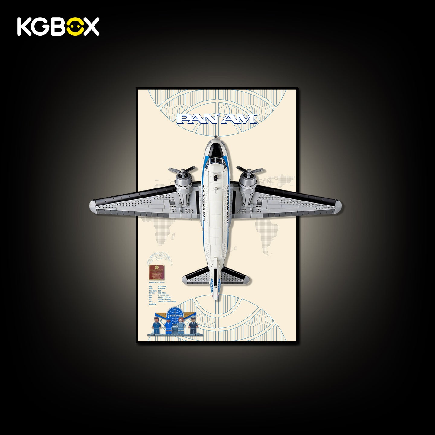 Frame For LEGO 11378 Douglas DC-3 PAN AM Airliner
