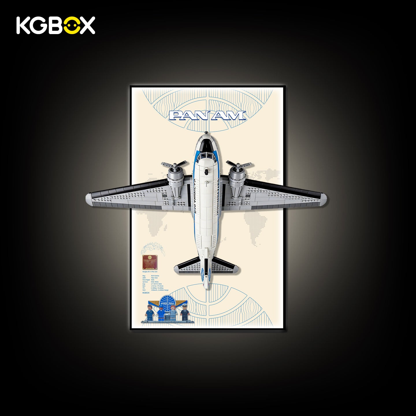 Frame For LEGO 11378 Douglas DC-3 PAN AM Airliner – KGBOX