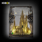 Display Case For LEGO 21065 Sagrada Familia – Cathedral Sliding Base & Prismatic Laser-Engraved Cases | KGBOX