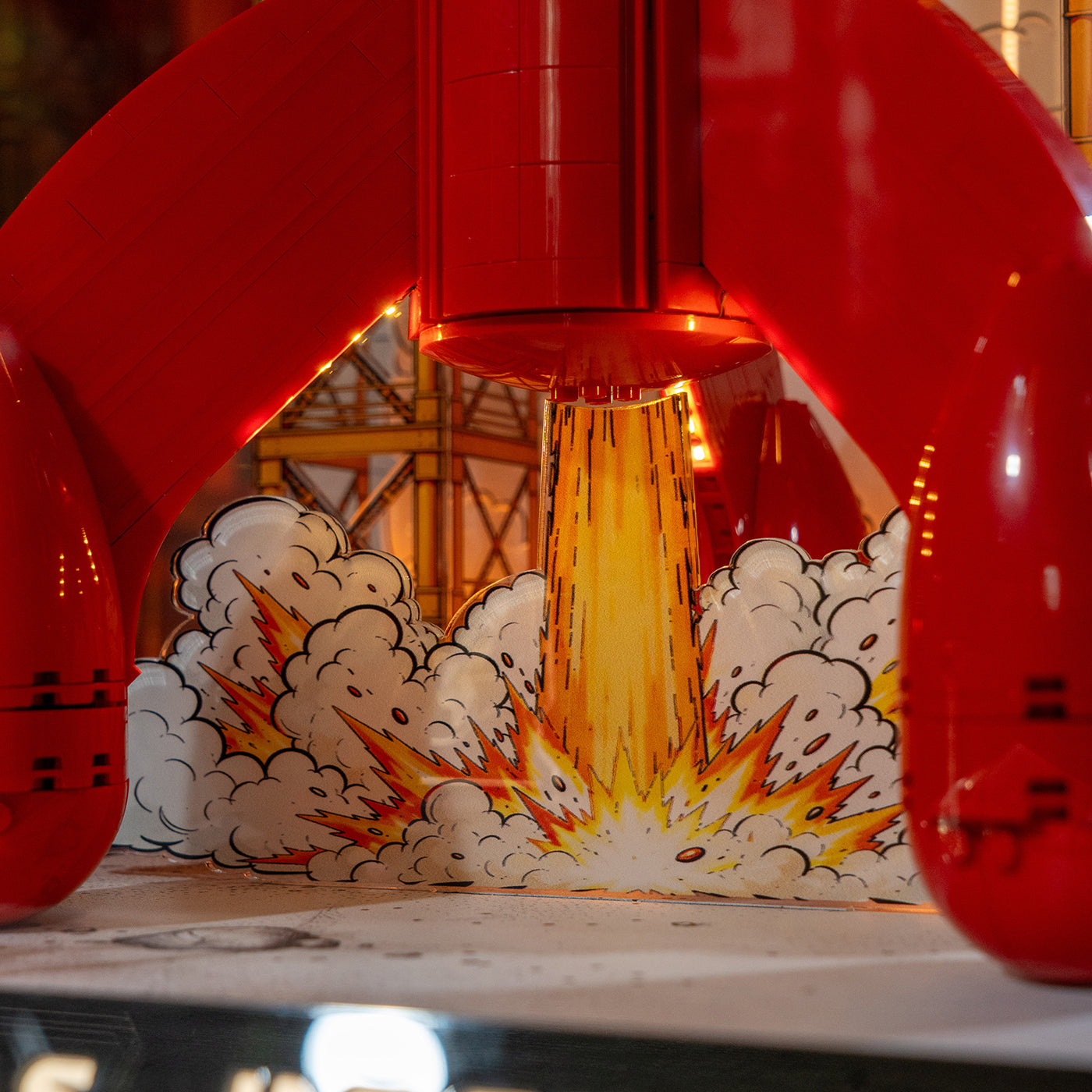 LED Display Case For LEGO 21367 Tintin Moon Rocket