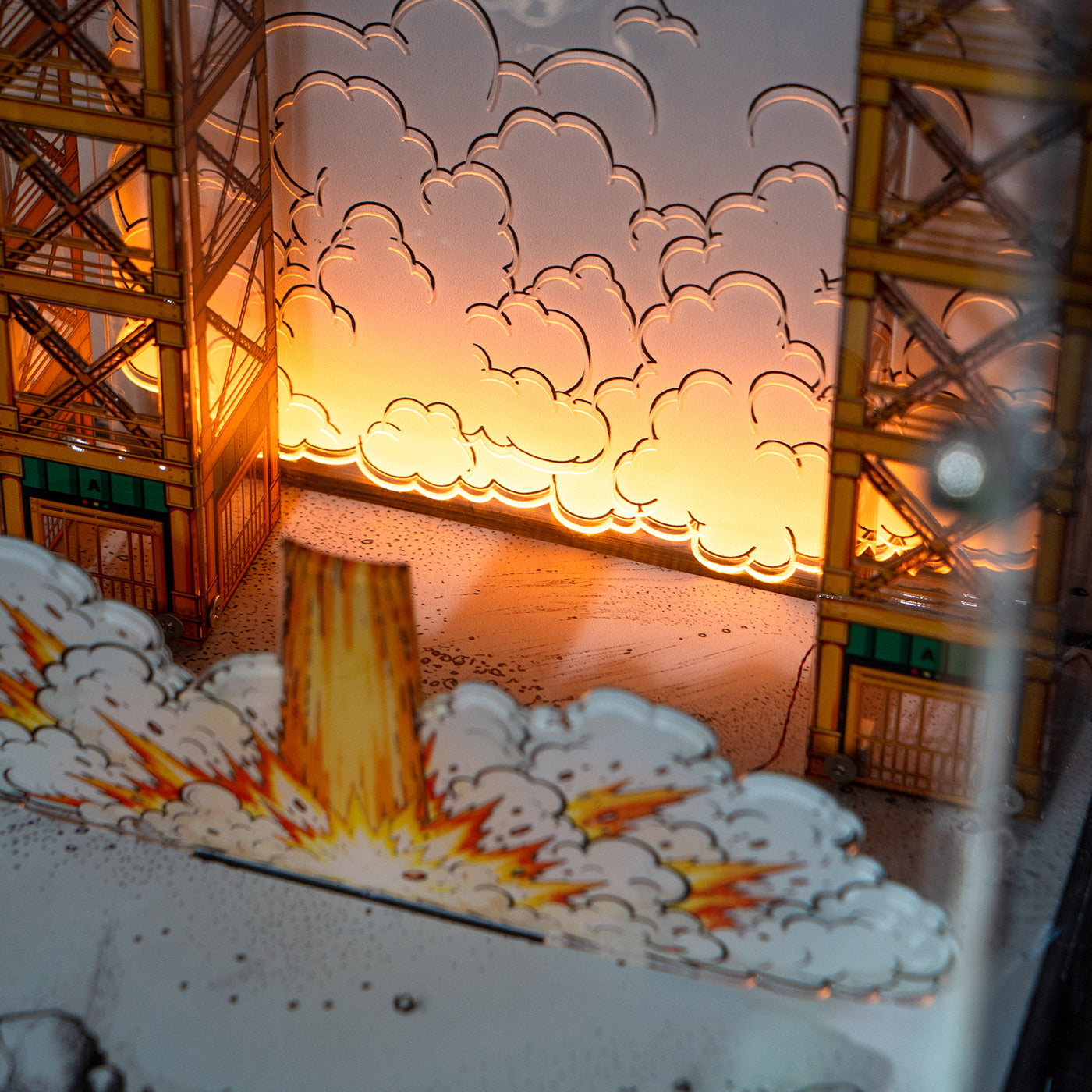 LED Display Case For LEGO 21367 Tintin Moon Rocket