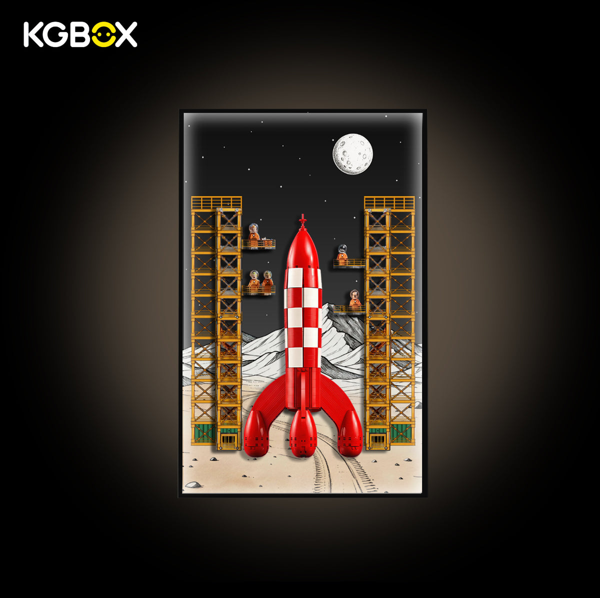 Frame For LEGO 21367 Tintin Moon Rocket
