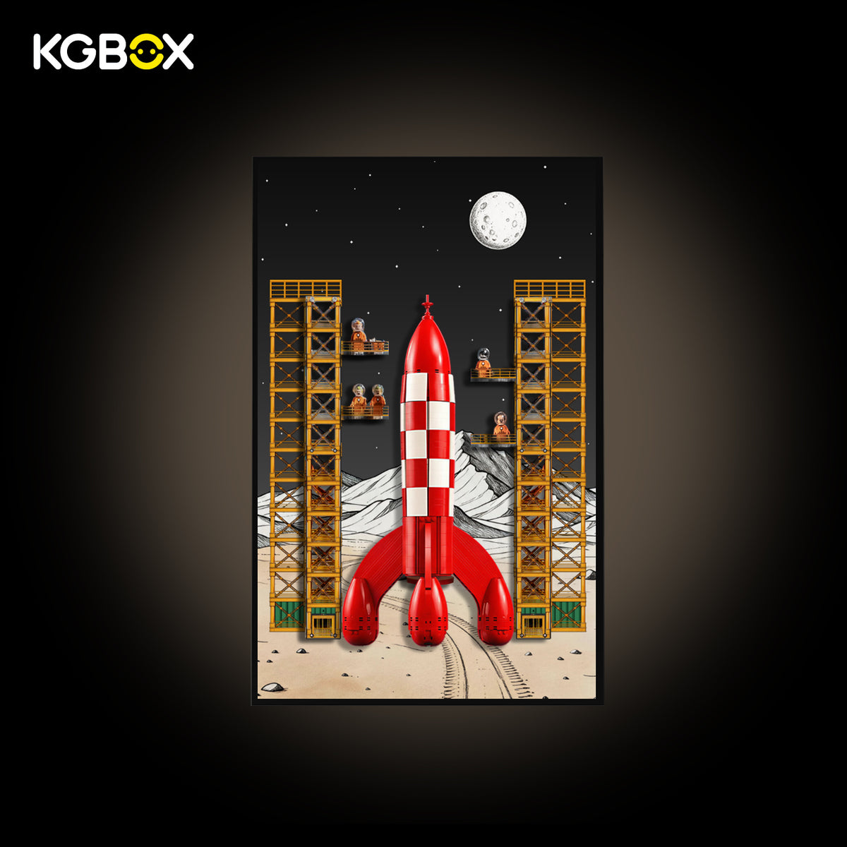 Frame For LEGO 21367 Tintin Moon Rocket