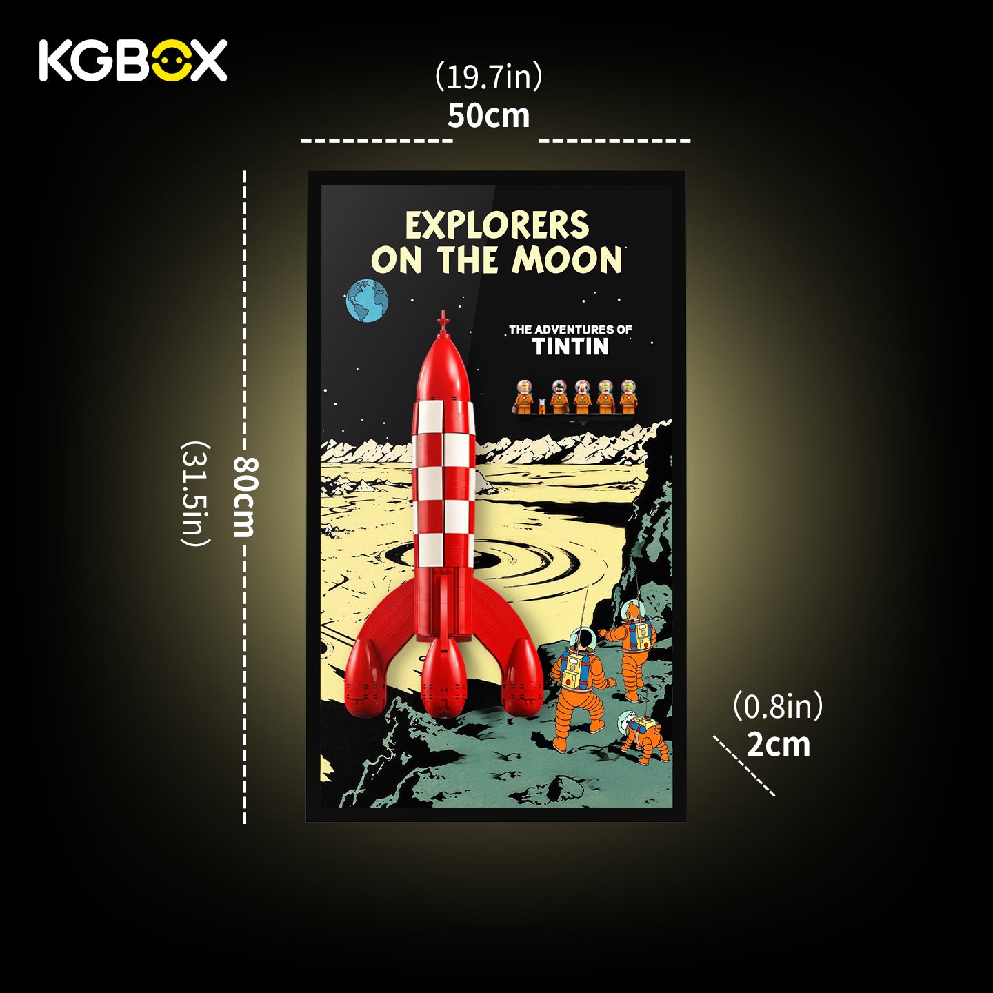 Frame For LEGO 21367 Tintin Moon Rocket