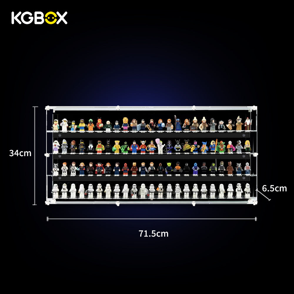 92 Minifigures Display Case – 4 Tiers