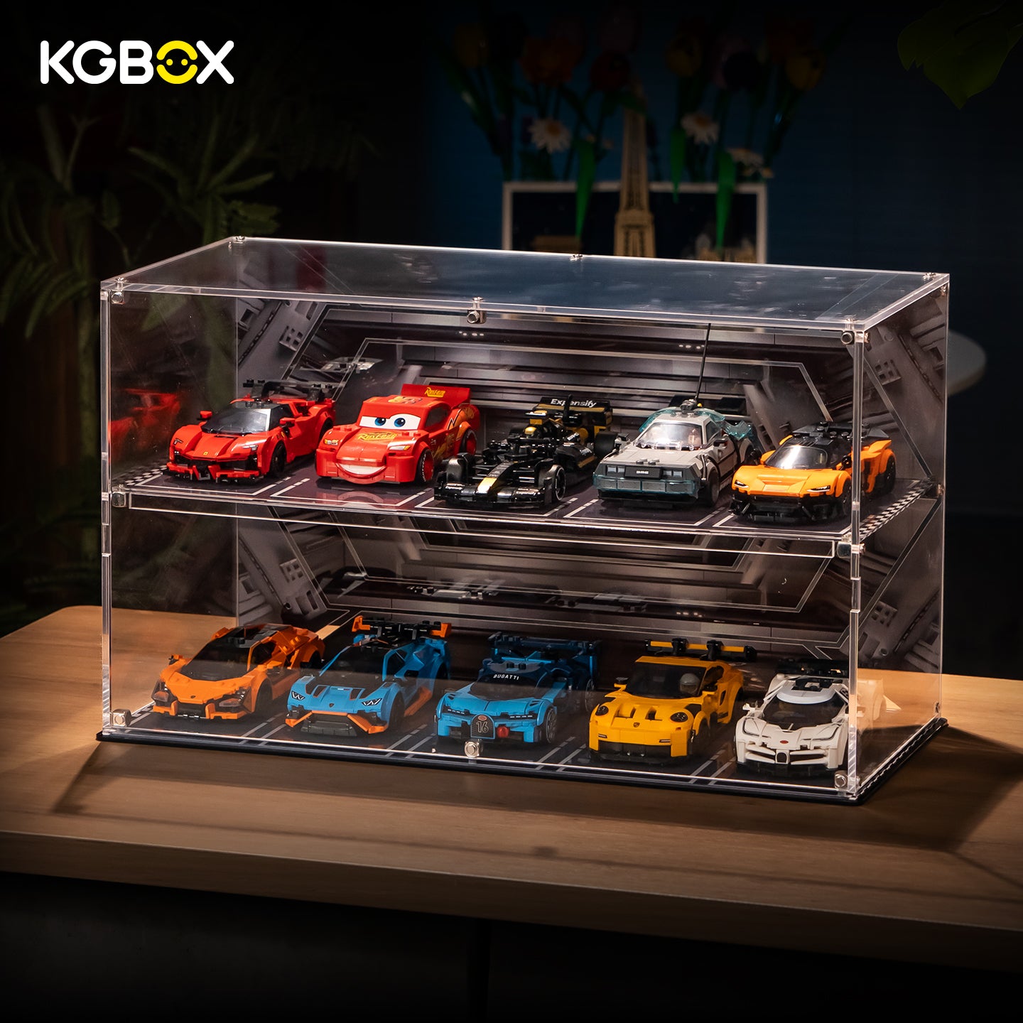 Display Case For LEGO SPEED CHAMPIONS 10in1