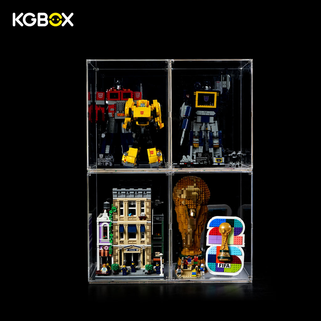 Stackable Universal Display Cases for LEGO, Collectibles, Toys - Showcase Pro | KGBOX Case