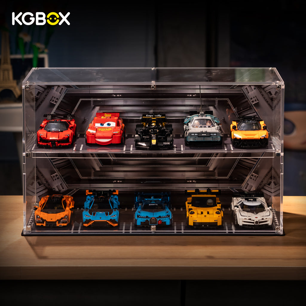Display Case For LEGO SPEED CHAMPIONS 10in1