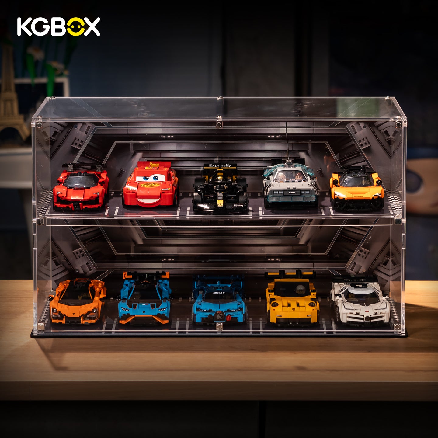 Display Case For LEGO SPEED CHAMPIONS 10in1