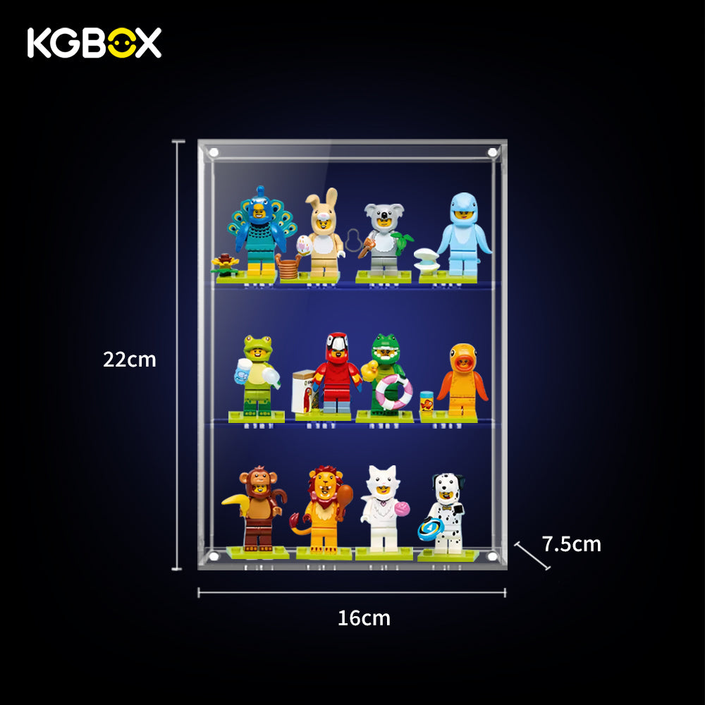 12 Minifigures Display Case – 3 Tiers
