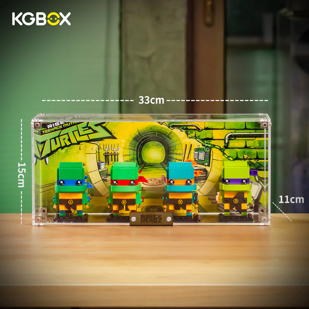Display Case for LEGO Teenage Mutant Ninja Turtles Figures (40878) BrickHeadz
