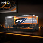 42141 LEGO McLaren Formula 1 Race Car Technic Acrylic Display Case with LED Lights and Printed Background 17