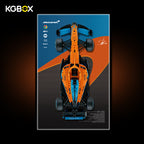 42141 LEGO McLaren Formula 1 Race Car Technic Display Frame with LED Lights and Printed Background 1