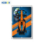 42141 LEGO McLaren Formula 1 Race Car Technic Wall Mounted Acrylic Display Case with Printed Background 2