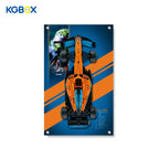 42141 LEGO McLaren Formula 1 Race Car Technic Wall Mounted Display Panel with Printed Background 2