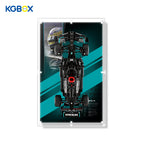 42171 LEGO Mercedes-AMG F1 W14 E Performance Technic Acrylic Display Case with Printed Background and LED Lights 2