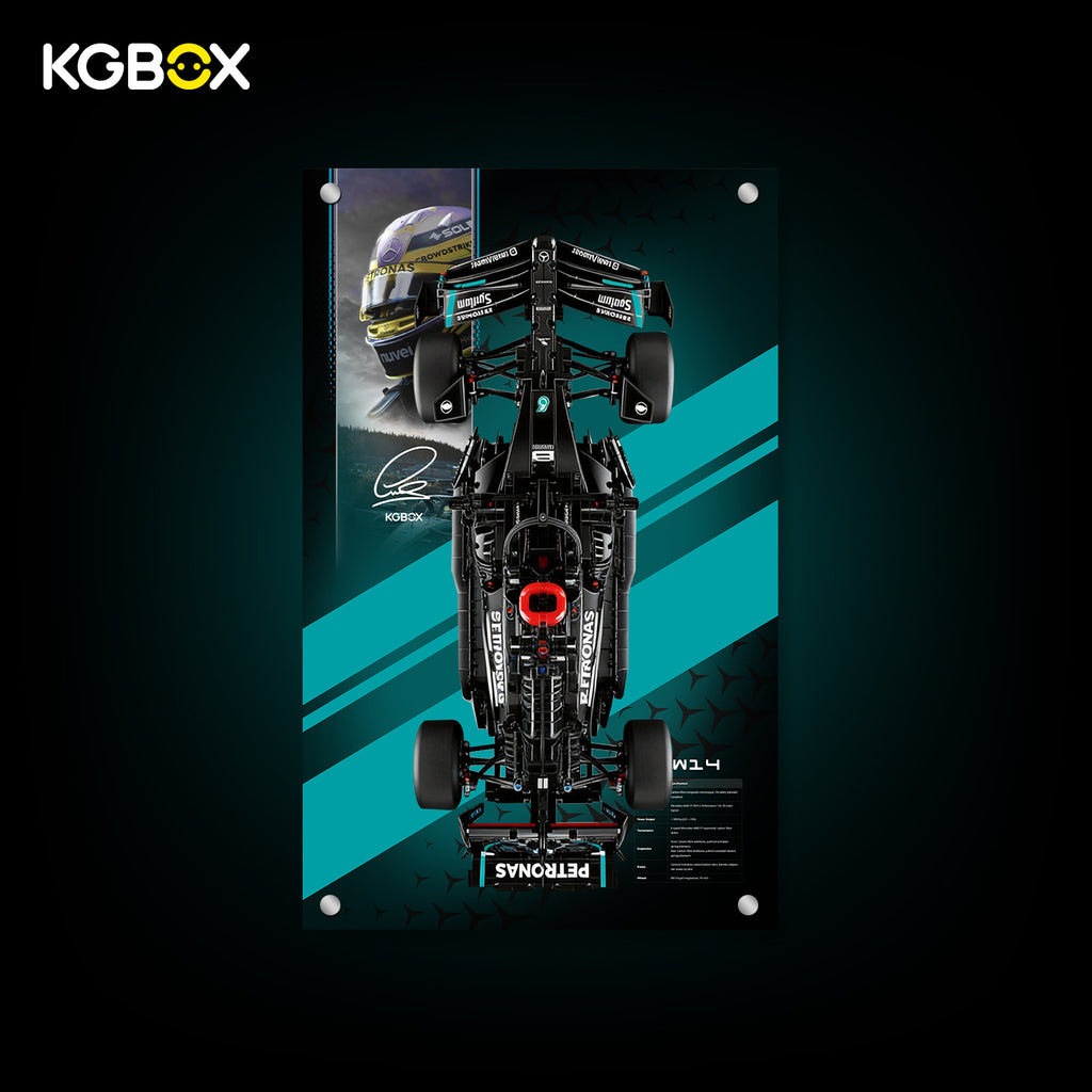 42171 LEGO Mercedes-AMG F1 W14 E Performance Technic Display Panel with Printed Background 1