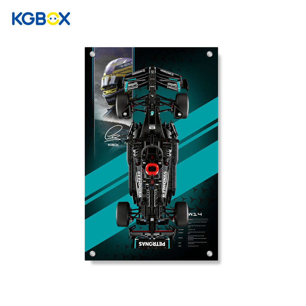 42171 LEGO Mercedes-AMG F1 W14 E Performance Technic Display Panel with Printed Background 2