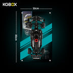 42171 LEGO Mercedes-AMG F1 W14 E Performance Technic Display Panel with Printed Background Size Guide