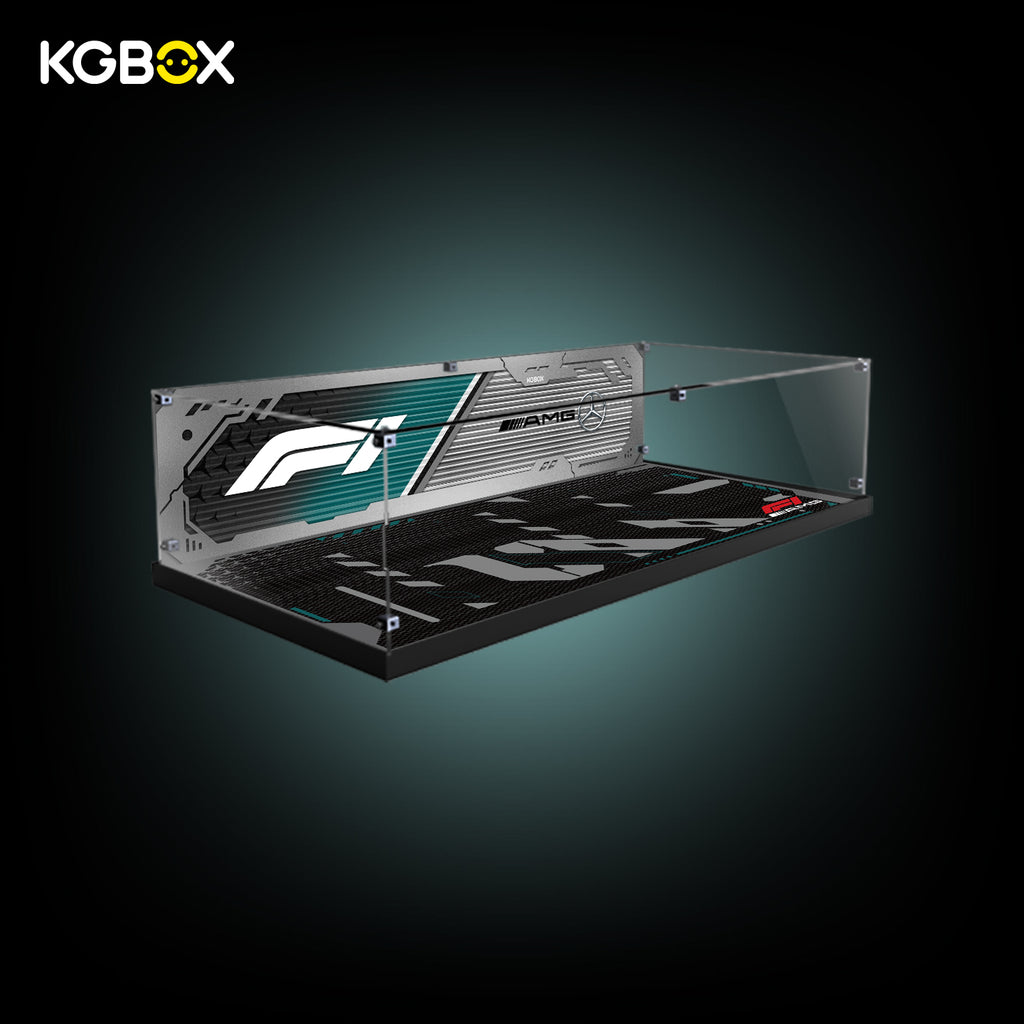 42171 LEGO Mercedes AMG F1 W14 E Performance Technic Acrylic Display Case with Printed Background 11