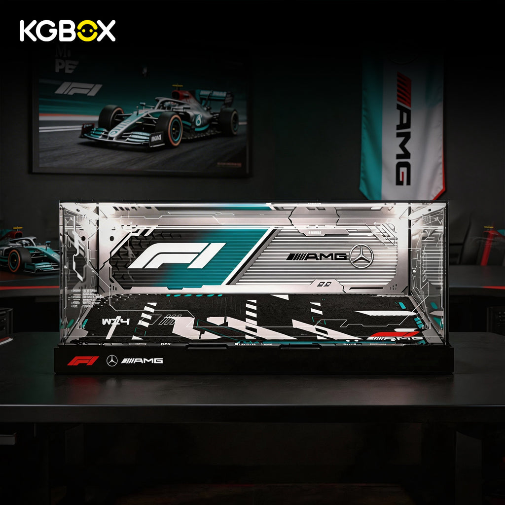 42171 LEGO Mercedes AMG F1 W14 E Performance Technic Display Case with LED Lights and Printed Background 15