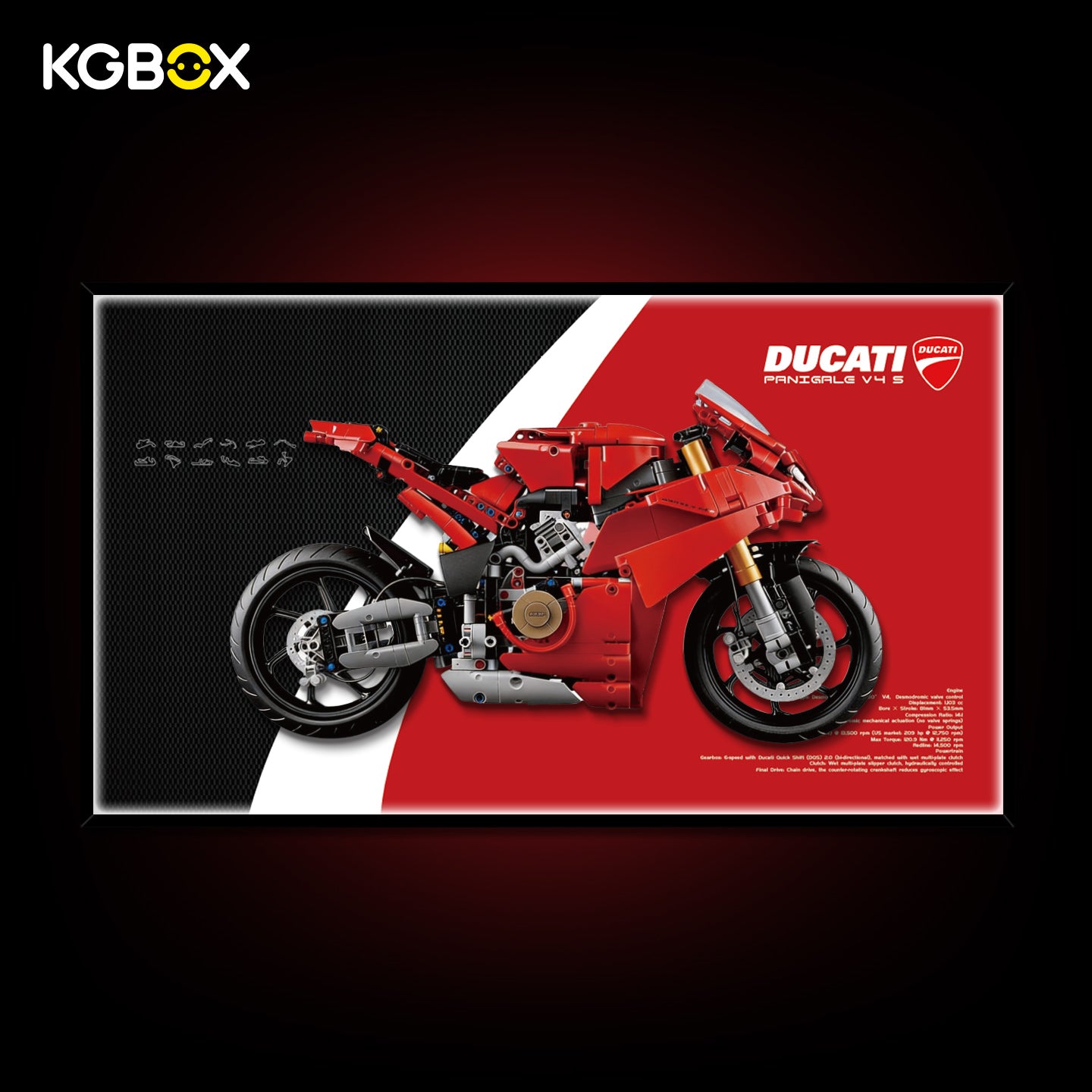 Frame for LEGO Ducati Panigale V4 S Motorcycle (42202) Technic Series