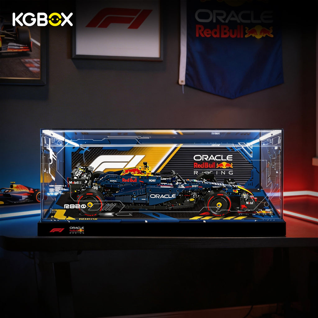 Display Case for LEGO Oracle Red Bull Racing RB20 F1 Car (42206) Technic Series