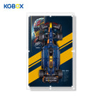 42206 LEGO Oracle Red Bull Racing RB20 F1 Car Technic Acrylic Display Case with LED Lights and Printed Background 24